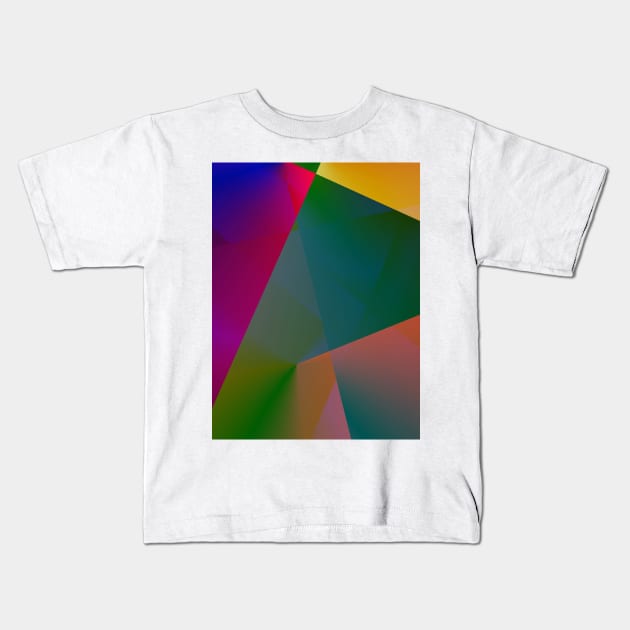 red blue green texture art Kids T-Shirt by Artistic_st